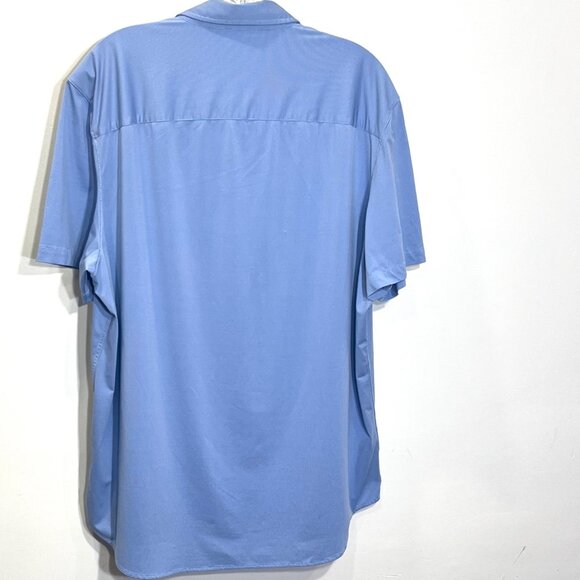 RHONE Blue Casual Button Down Shirt - Picture 2 of 6